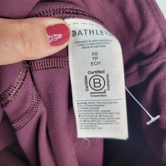 Athleta Burgundy Maroon Rainier Tight Leggings - Picture 5 of 5